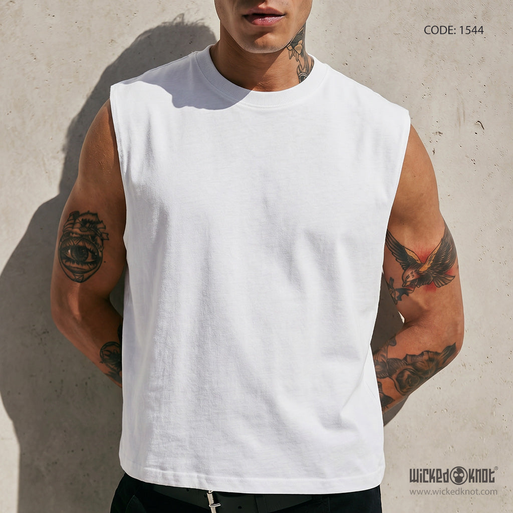 White - Tank Top - WKB1544