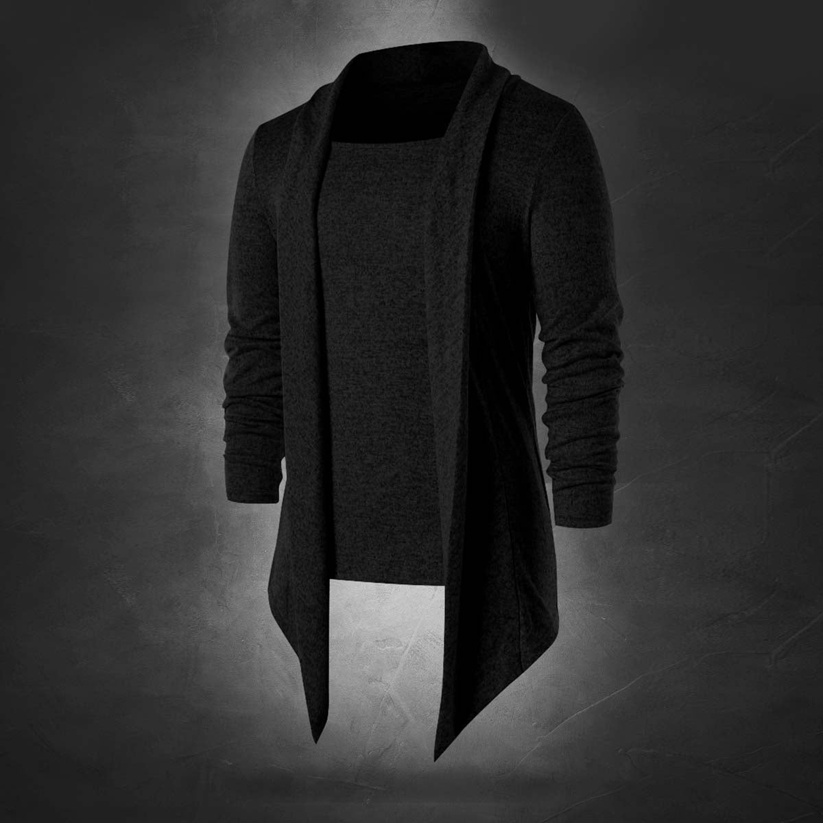 Black Avant Garde Turn Down Collar - wkbin02