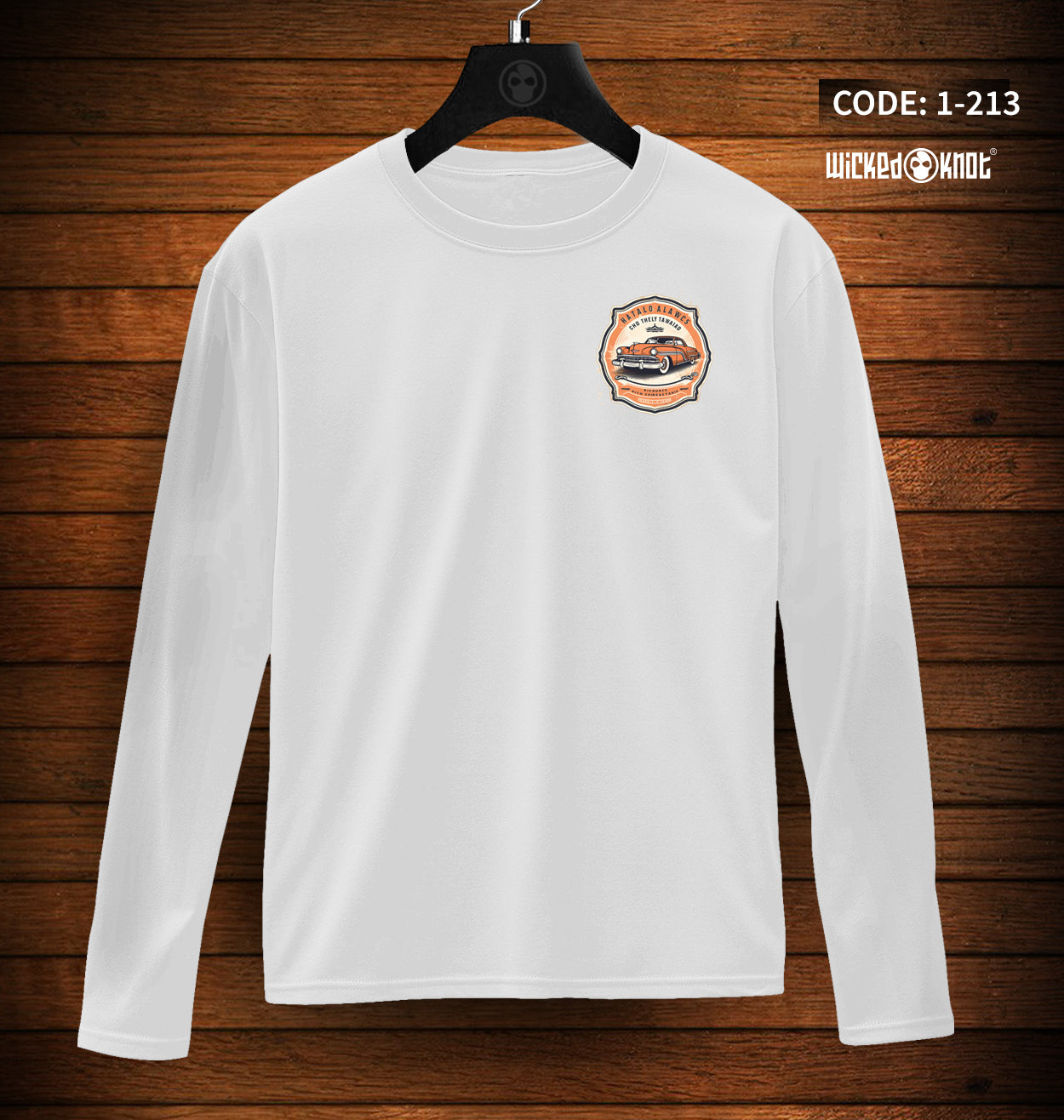 Vintage Garage- Long Sleeve T-Shirt wkb1213