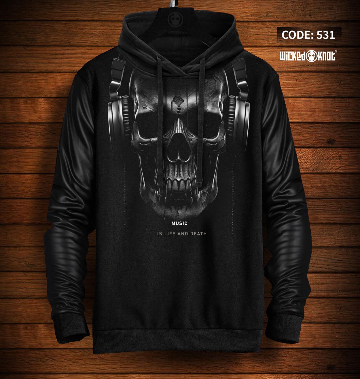 Music is Life - Avant Garde Hoodie -wks531