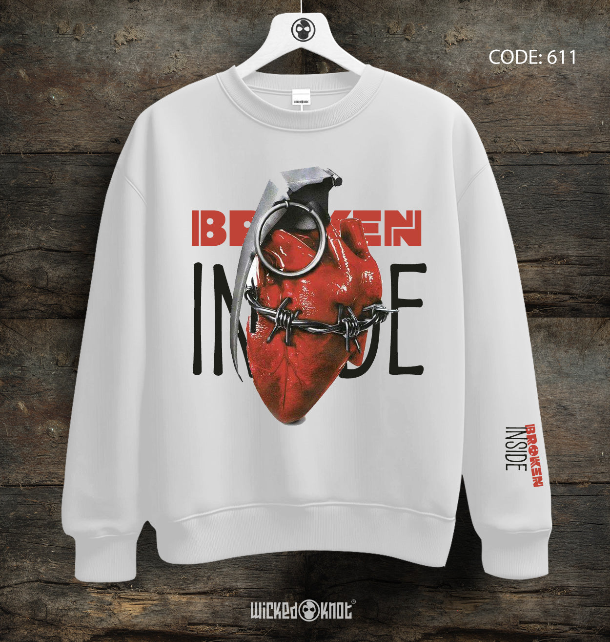 Broken Garde C Neck Sweatshirt - wks611