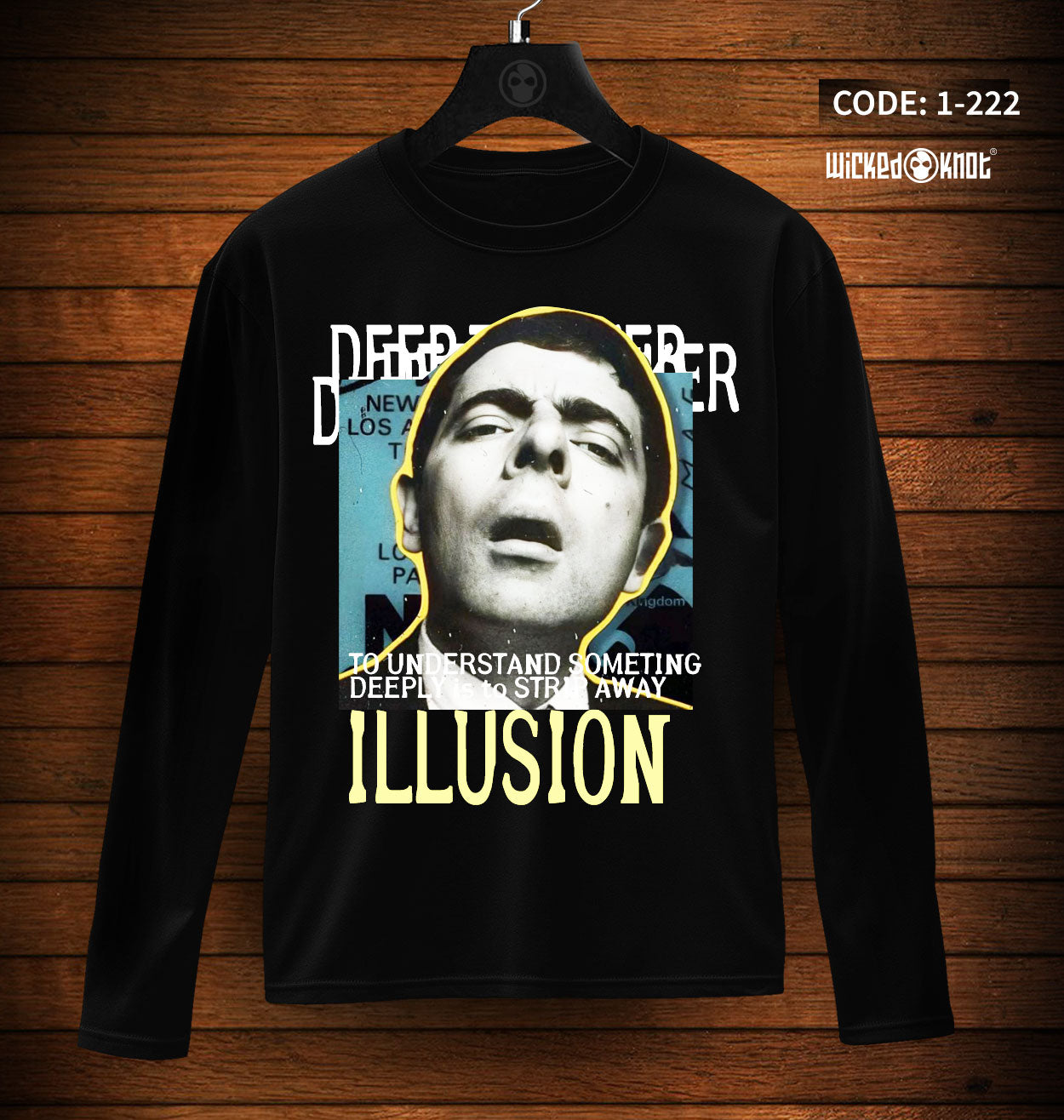 The Deep Thinker - Long Sleeve T-Shirt wkb1222