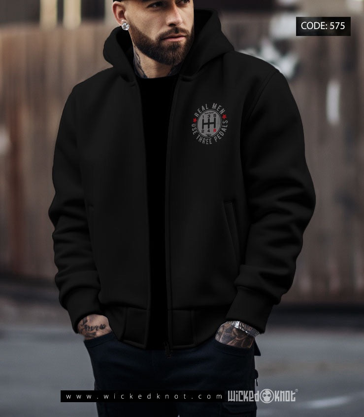 Real Men -Hoodie Jacket -wks575