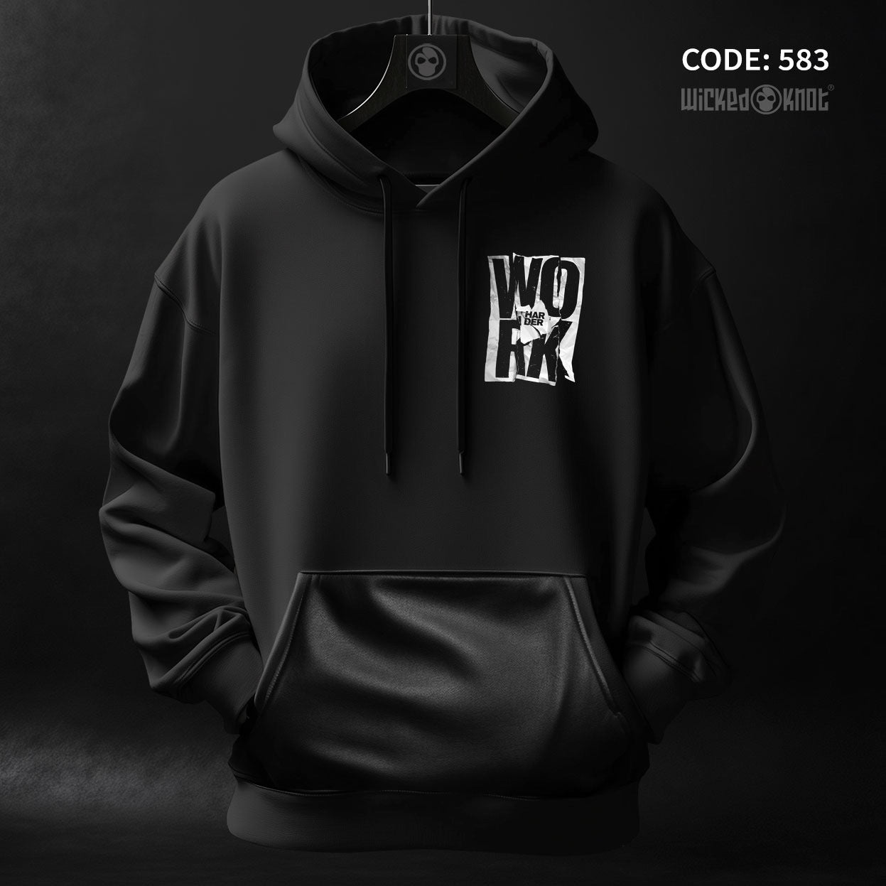 Work Hard - Avant Garde Hoodie -wks583