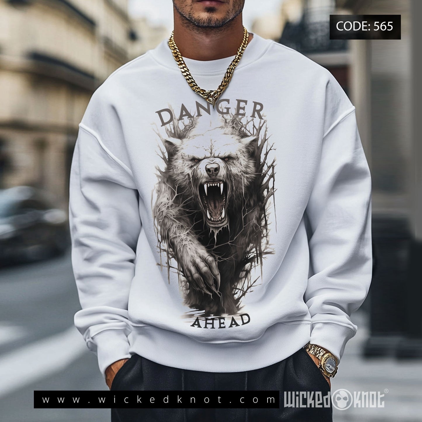 Danger Ahead - Sweater - wkb565