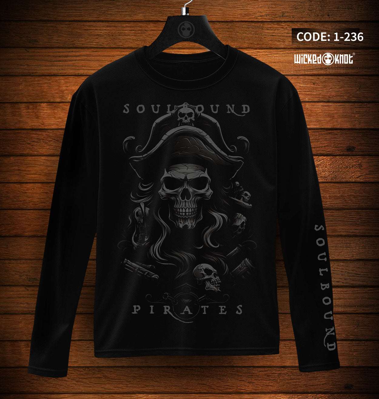 Pirates - Long Sleeve T-Shirt wkb1236