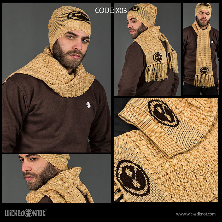Biege Scarf + Icecap Bundle X03
