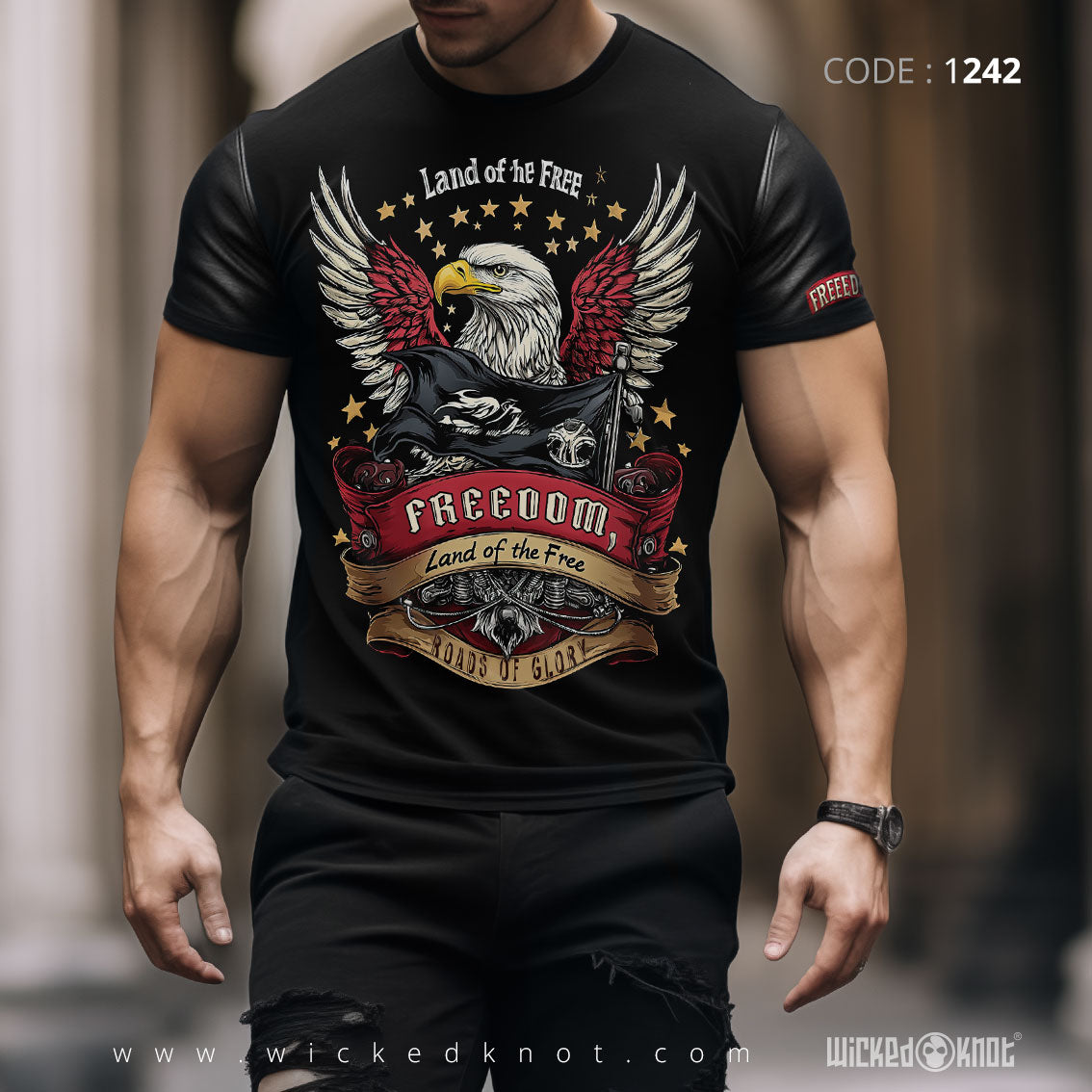 Land of the Free - Tshirt wkb1242