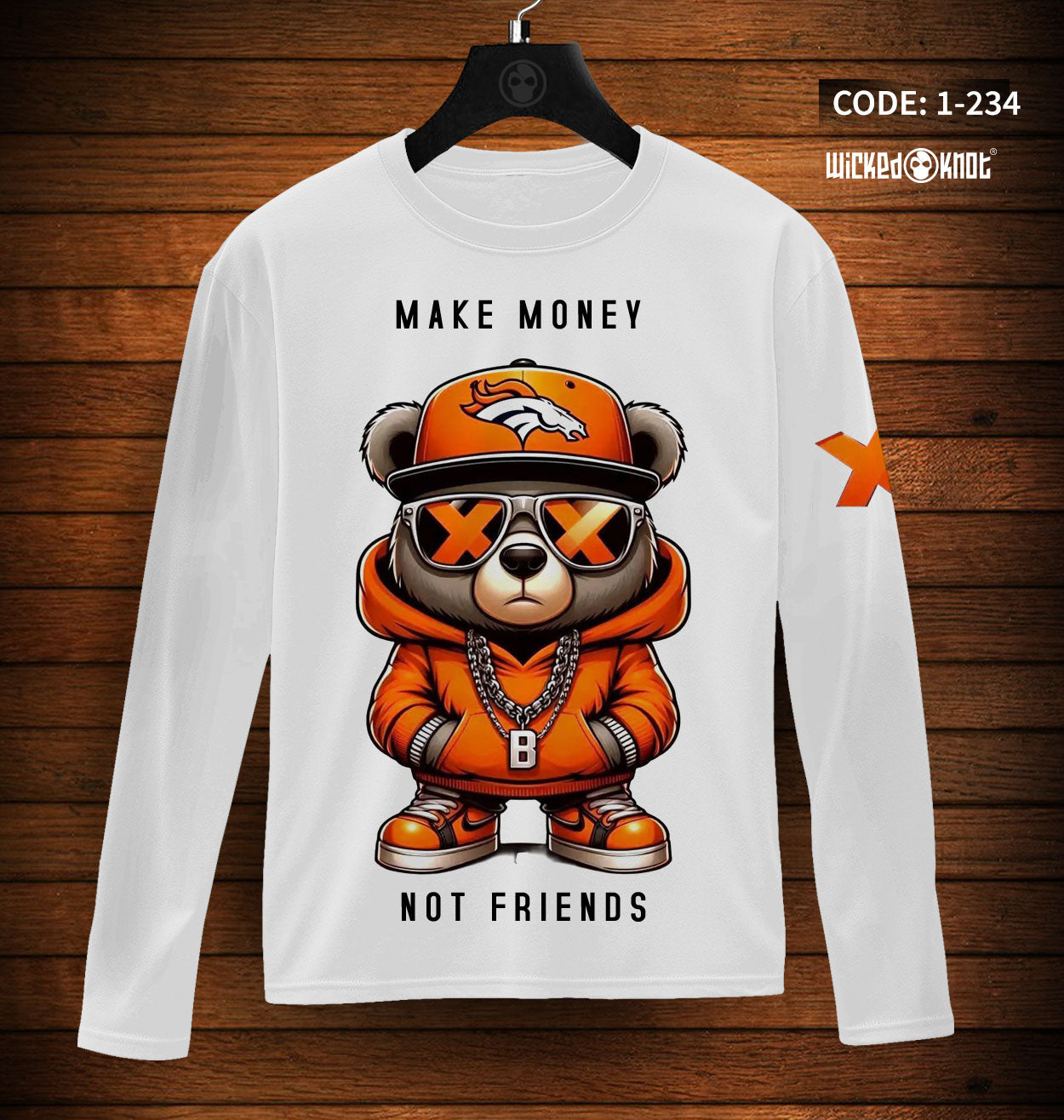 Make Money - Long Sleeve T-Shirt wkb1234