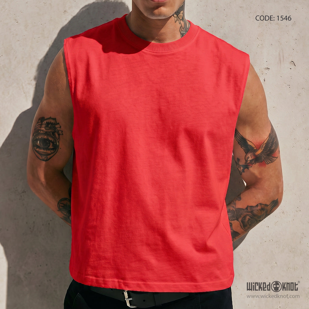Red - Tank Top - WKB1546
