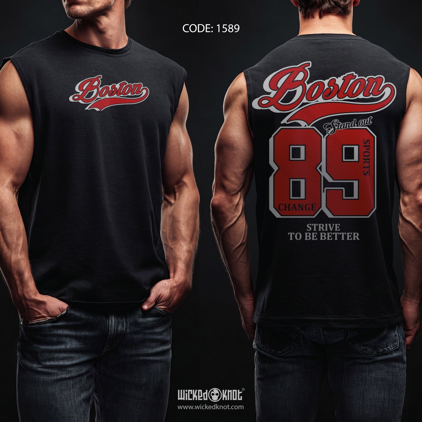 89 Boston  - Tank Top - WKB1589