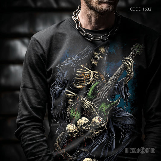 Dark Melody - Long Sleeve T-Shirt wkb1632