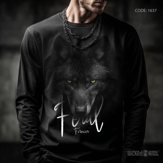 Feral  - Long Sleeve T-Shirt wkb1637