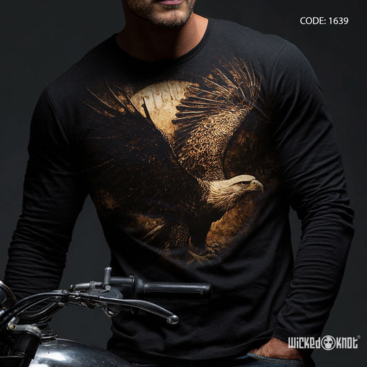 Vintage Biker - Long Sleeve T-Shirt wkb1639