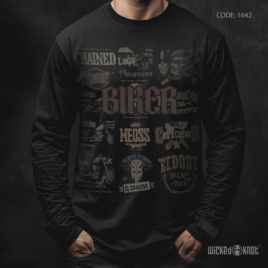 Retro Rider  - Long Sleeve T-Shirt wkb1642