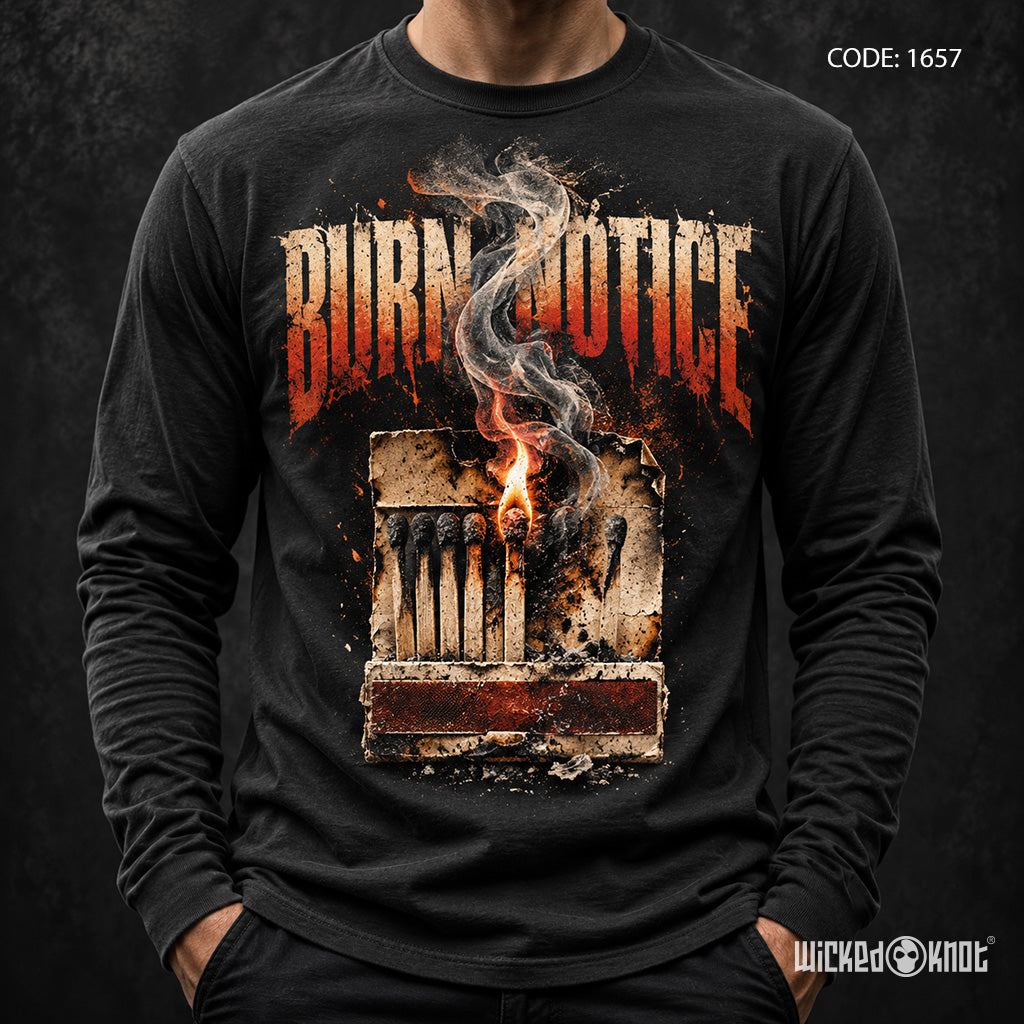 Burn Notice - Long Sleeve T-Shirt wkb1657