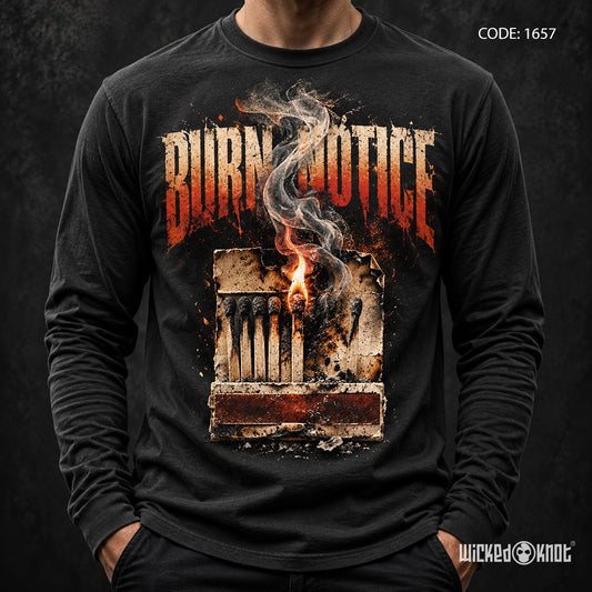 Burn Notice - Long Sleeve T-Shirt wkb1657