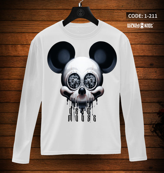 Dead Mouse - Long Sleeve T-Shirt wkb1211