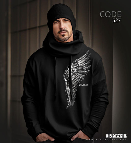 The Black Guardian - Avant Garde Hoodie -wks527