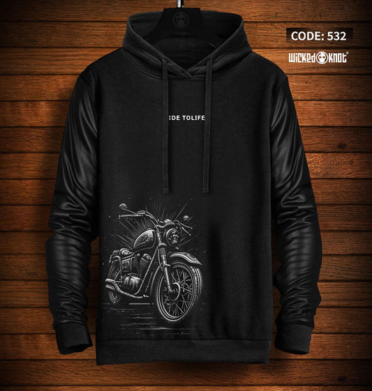 Ride to Live - Avant Garde Hoodie -wks532