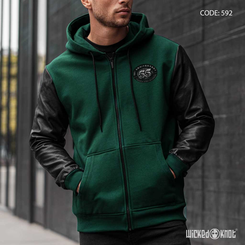 55 zipper Hoodie - wks592