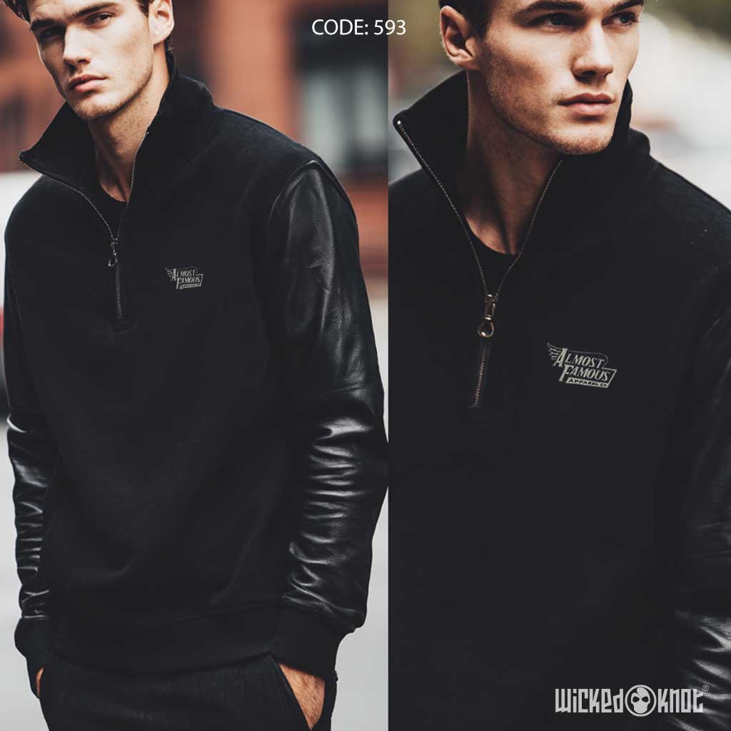 Almost Famous Quarter Zipper Sweatshirt -  wks593