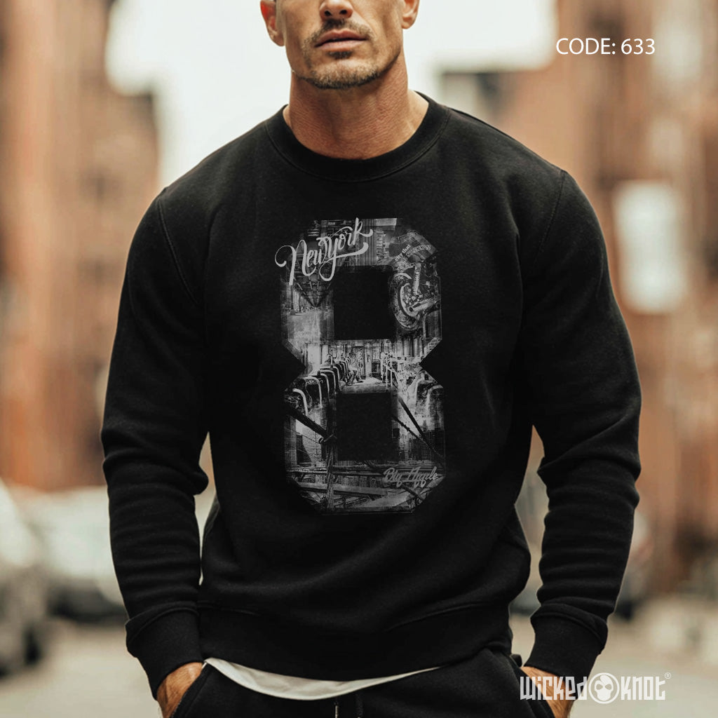 New York 8 C Neck Sweatshirt - wks633