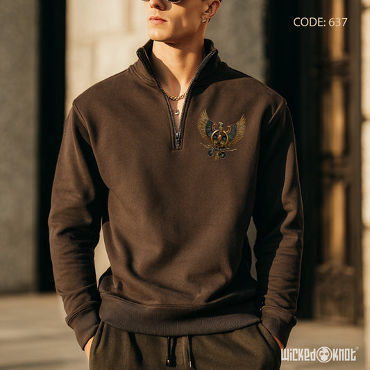 Golden Wing Quarter Zip Sweatshirt - wks637