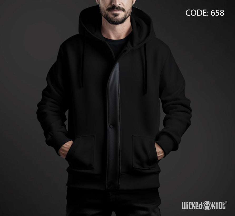 Black Folded Zipper - wks658