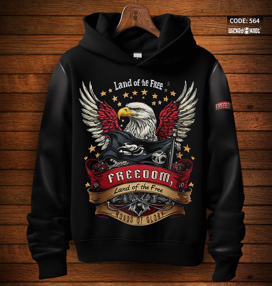 Land of the Free - Avant Garde Hoodie -wks564