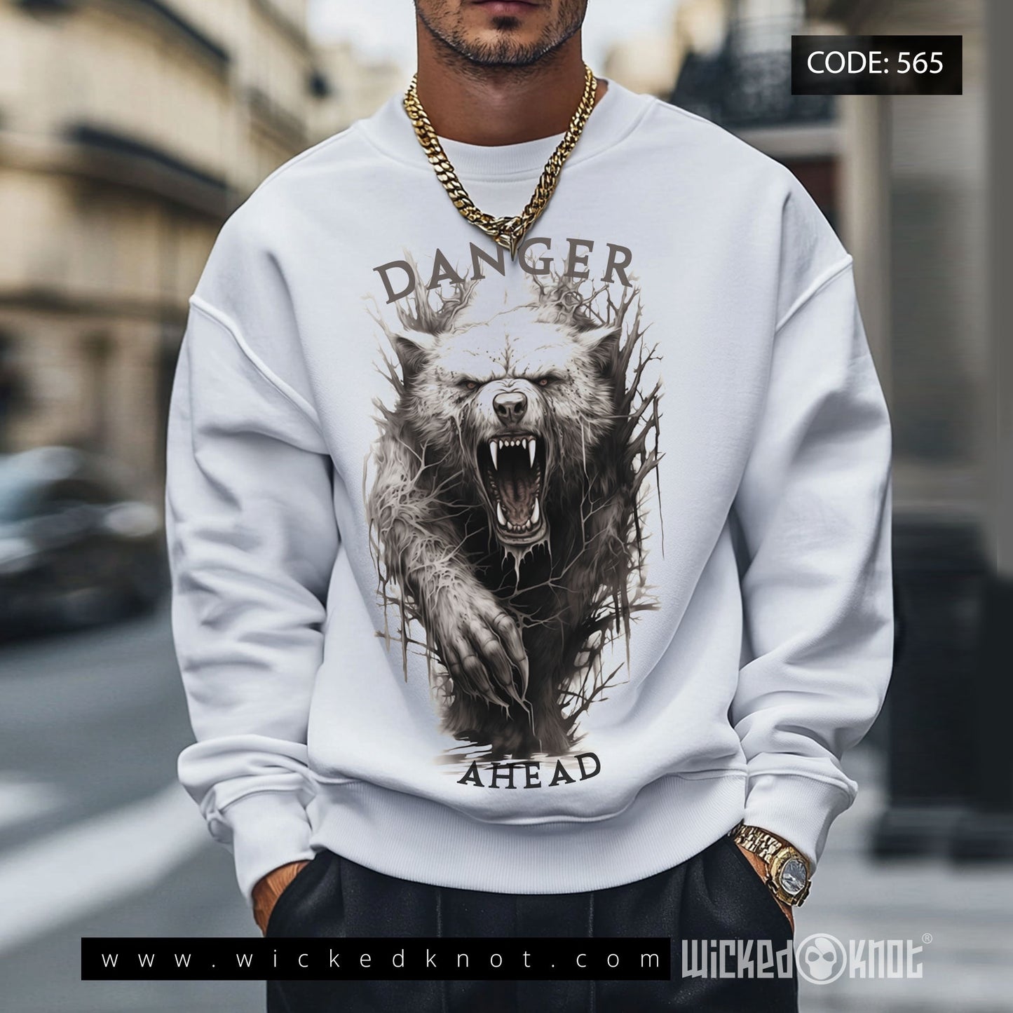 Danger Ahead  - Sweater - wkb565