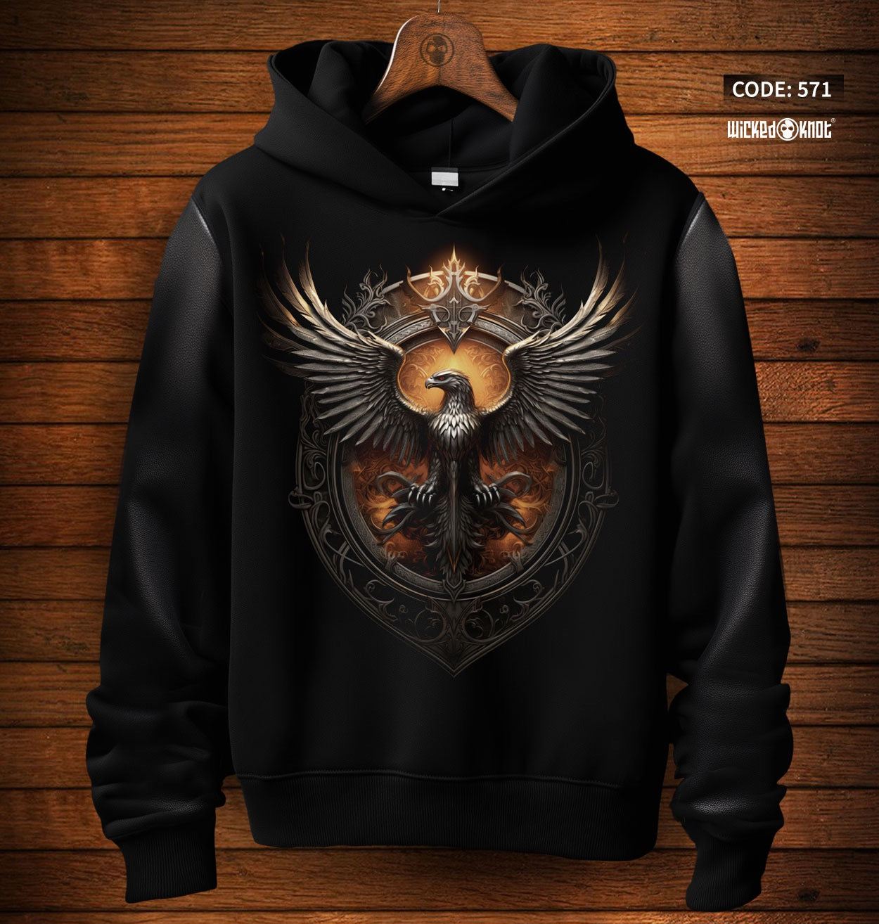 Glow Bird - Avant Garde Hoodie -wks571