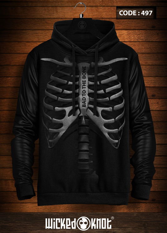 Bad To The Bone - Avant Garde Hoodie -wks497