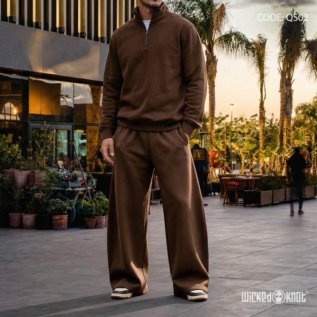 Brown Quarter and Pants  - Full Set - QS02
