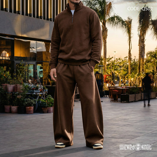 Brown Quarter and Pants  - Full Set - QS02