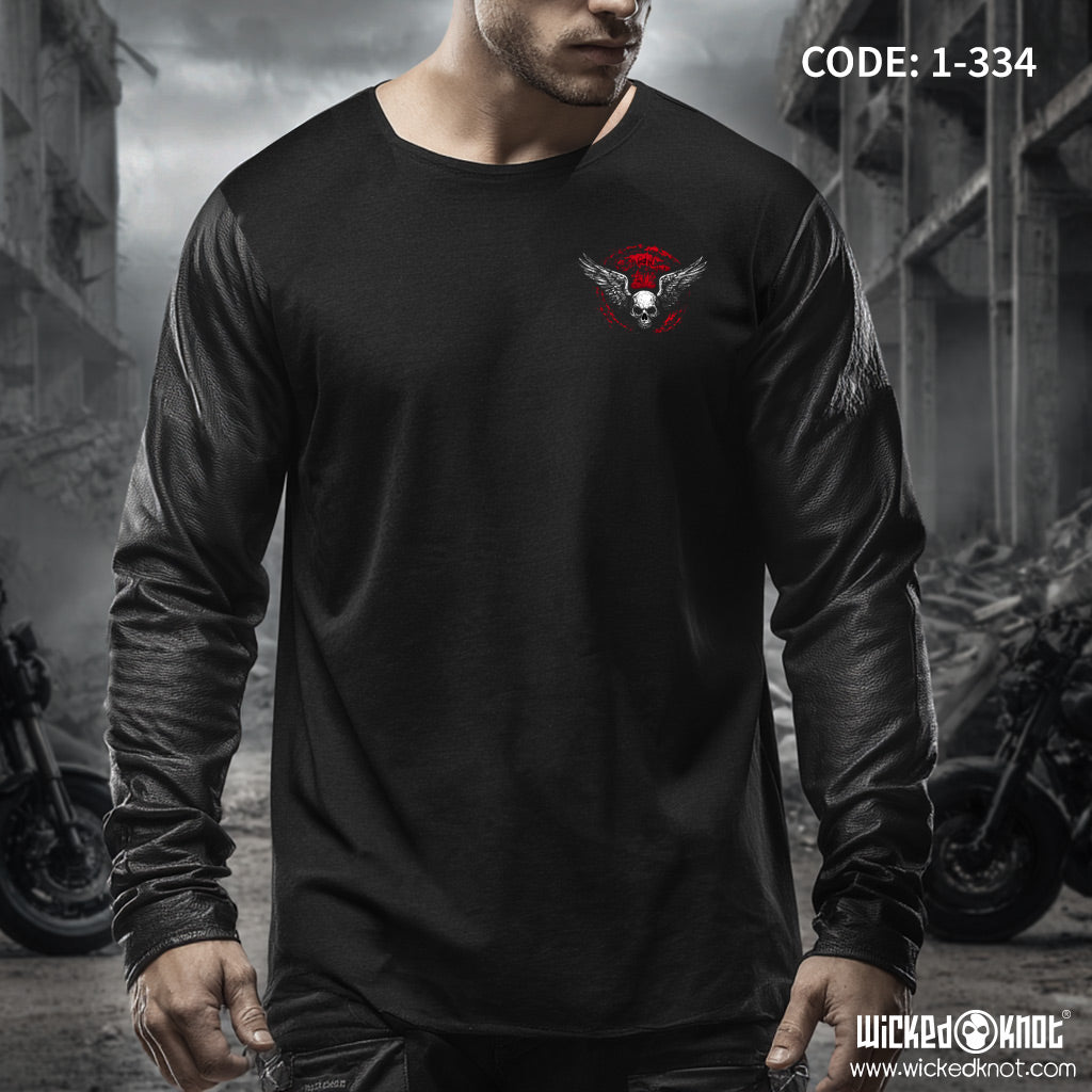 Wings of Freedom - Long Sleeve T-Shirt wkb1334